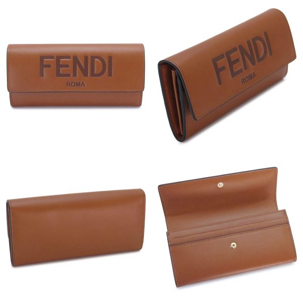 fes8m0251 8 Fendi Roma BifFlap Wallet Leather