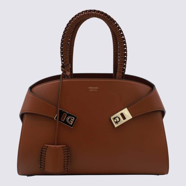 ff70c0e5128e0fb ia 1 Ferragamo Cognac Tote Bag Brown