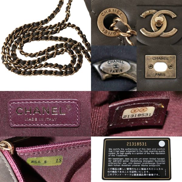 fs211223ed03 9 Chanel Double Chain Shoulder Bag Lambskin Black