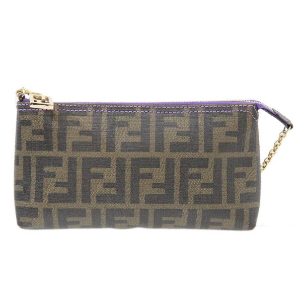 fs230502ec02 1 Fendi Accessory Pouch Zucca Brown Black