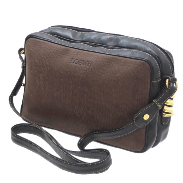 fs230720hfb01 Loewe Velazquez Shoulder Bag Black Brown