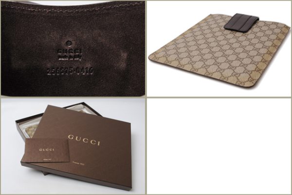 g 001 6 Gucci iPad Case GG Plus Brown Beige