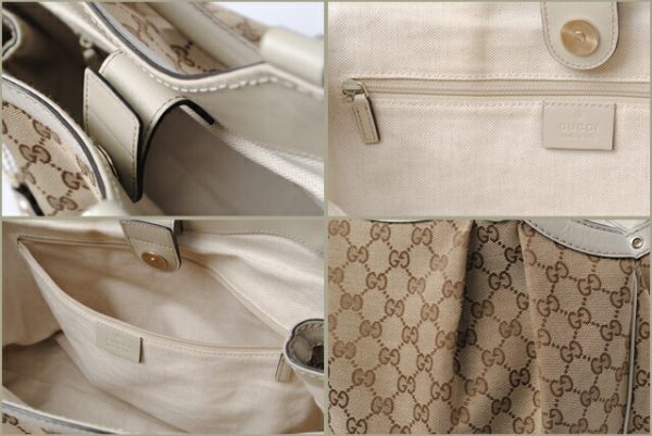 g 0086 15 3 Gucci Shoulder Bag Sukey GG Beige