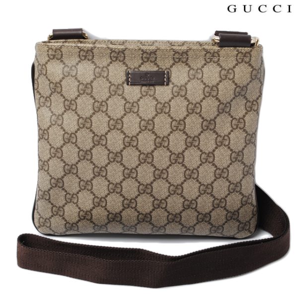 g 0089 15 1 Gucci Messenger Bag GG Plus Brown Beige