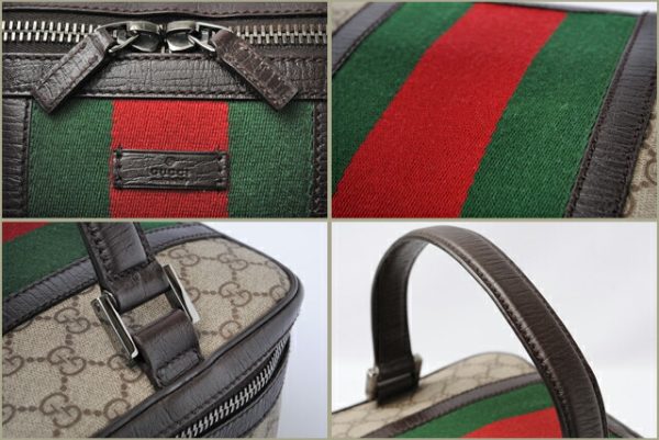 g 0097 15 2 Gucci Vanity Bag GG Beige Green Red