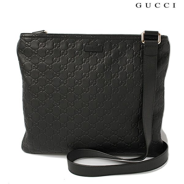 g 0104 15 1 Gucci Shoulder Bag Guccisima GG Black