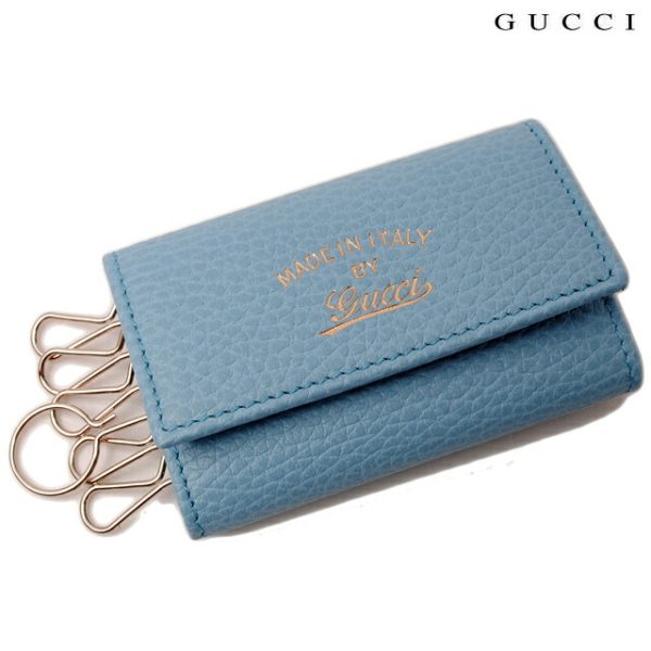 g 0111 15 1 Gucci Key Case Swing Blue