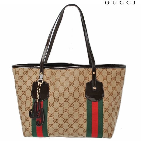 g 065 15 1 Gucci Tote Bag Jolie GG Brown