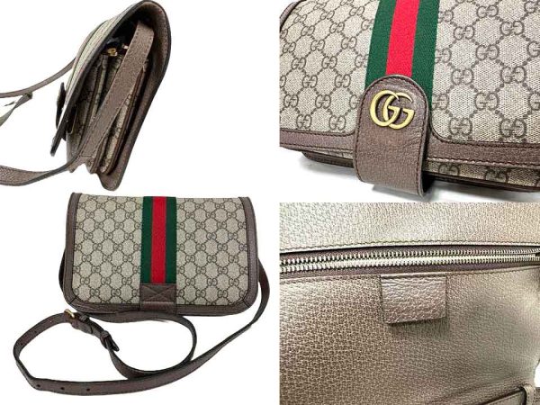 g 1052 3 r26 GUCCI Offdia GG Supreme 2WAY clutch bag 2WAY bag