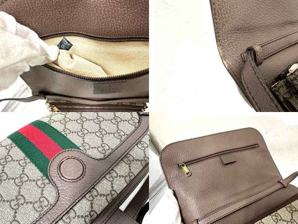 g 1052 4 r26 GUCCI Offdia GG Supreme 2WAY clutch bag 2WAY bag