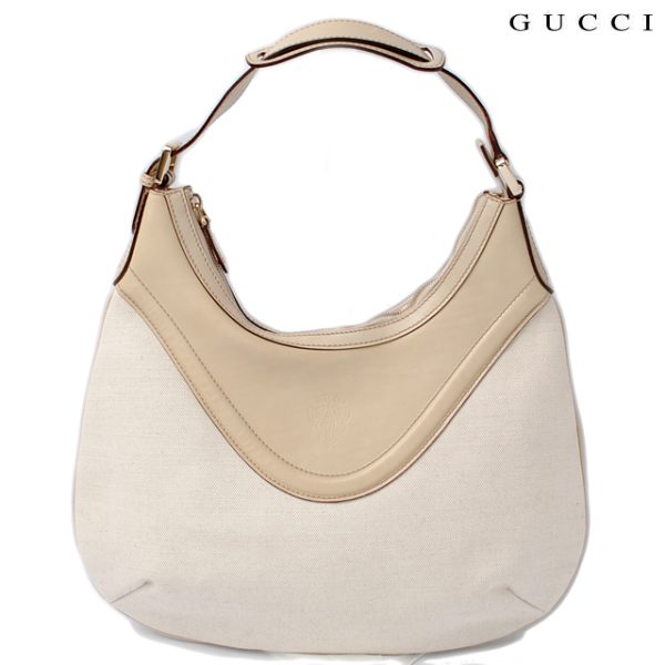 g 1063 1 Gucci Shoulder Bag Calf Beige Natural