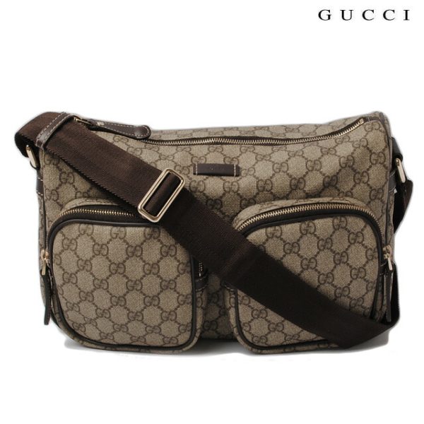 g 16 002 1 Gucci Shoulder Bag GG Plus Brown Beige