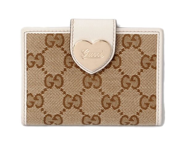 g 16 016 1 Gucci Card Case GG Brown Beige