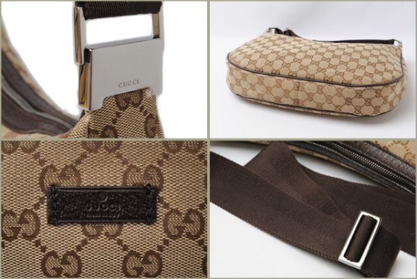 g 16 017 2 Gucci Shoulder Bag GG Brown Beige