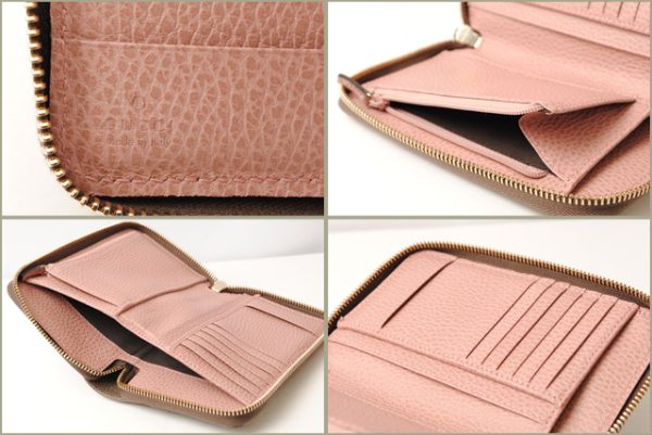 g 16 038 3 Gucci Folding Wallet Gucci Swing Brown Pink