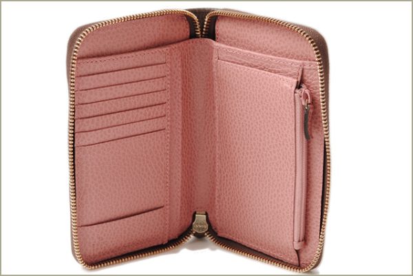 g 16 038 4 Gucci Folding Wallet Gucci Swing Brown Pink