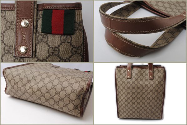 g 16 057 2 Gucci Tote Bag GG Plus Beige Brown