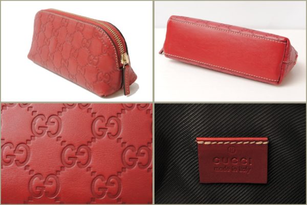 g 17 001 3 Gucci Pouch Guccisima Red