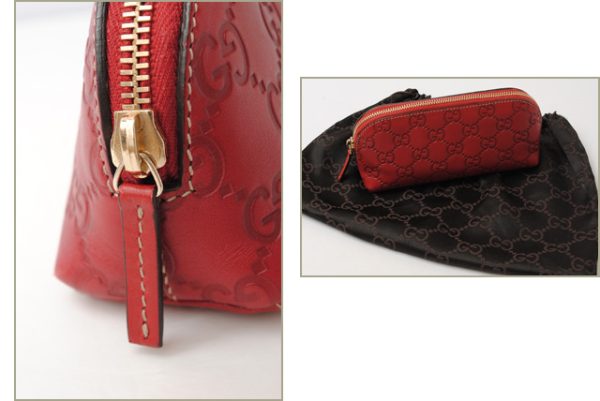 g 17 001 5 Gucci Pouch Guccisima Red