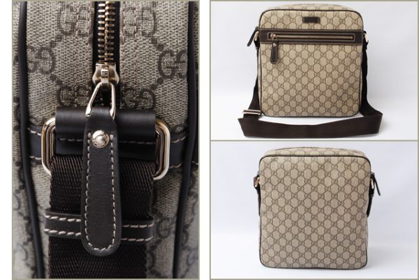 g 17 005 3 Gucci Messenger Bag GG Plus Brown Beige