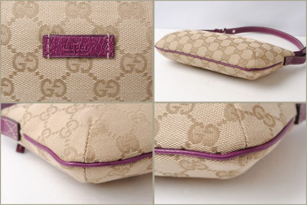 g 17 008 4 Gucci Accessory Pouch GG Beige Purple