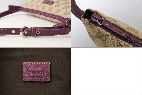 g 17 008 5 Gucci Accessory Pouch GG Beige Purple