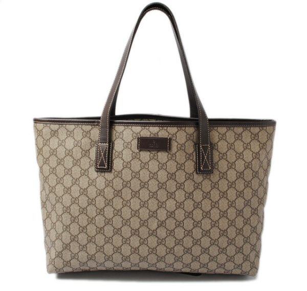 g 17 009 1 Gucci Tote Bag GG Plus Brown Beige