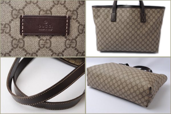 g 17 009 4 Gucci Tote Bag GG Plus Brown Beige