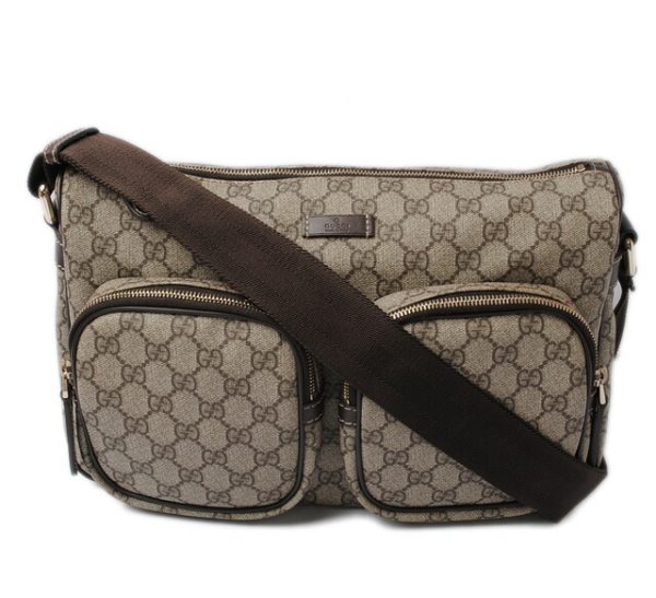 g 17 012 1 Gucci Shoulder Bag GG Plus Brown Beige