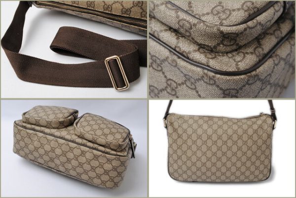 g 17 012 4 Gucci Shoulder Bag GG Plus Brown Beige