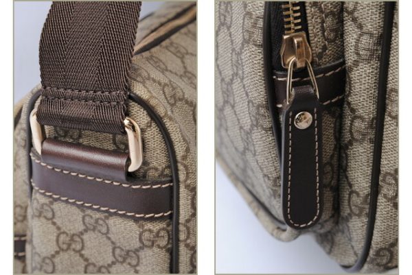 g 17 012 5 Gucci Shoulder Bag GG Plus Brown Beige