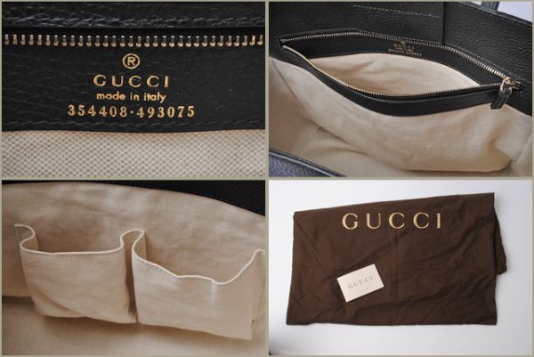 g 17 015 4 Gucci Tote Bag Gucci Swing Black