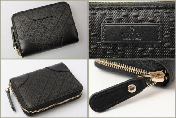 g 17 016 4 Gucci Coin Case Diamante Black