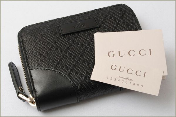 g 17 016 6 Gucci Coin Case Diamante Black