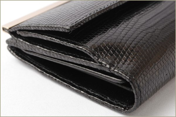 g 17 023 5 Gucci Wallet Double Hook Python Black