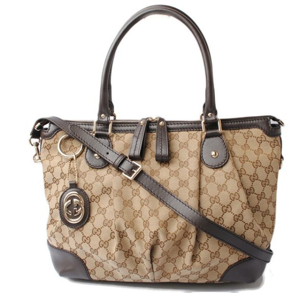 g 17 029 1 Gucci Tote Bag GG Brown Beige