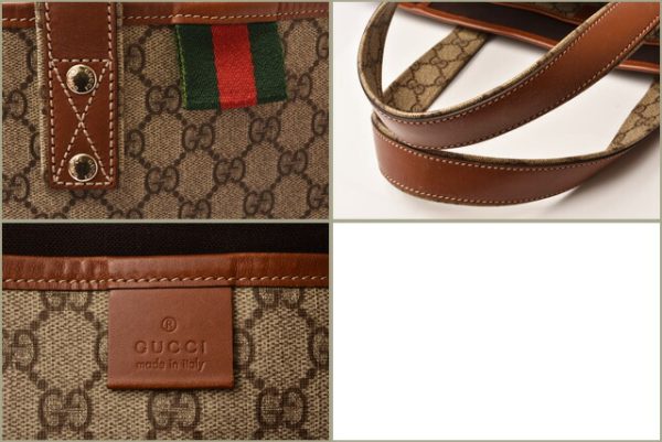 g 17 036 5 Gucci Tote Bag GG Plus Brown