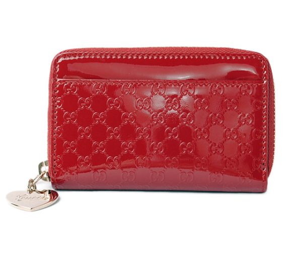 g 17 047 1 Gucci Coin Case Micro Guccisima Red