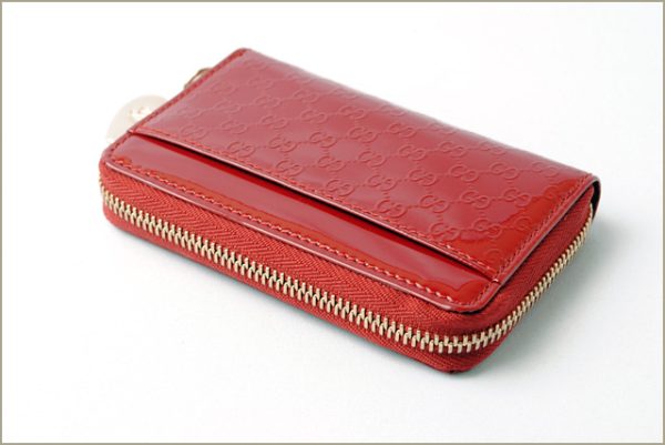 g 17 047 2 Gucci Coin Case Micro Guccisima Red