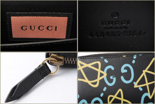 g 18 006 4 Gucci Coin Case Gucci Ghost Black Multicolor