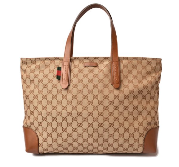 g 18 011 1 Gucci Tote Bag GG Brown