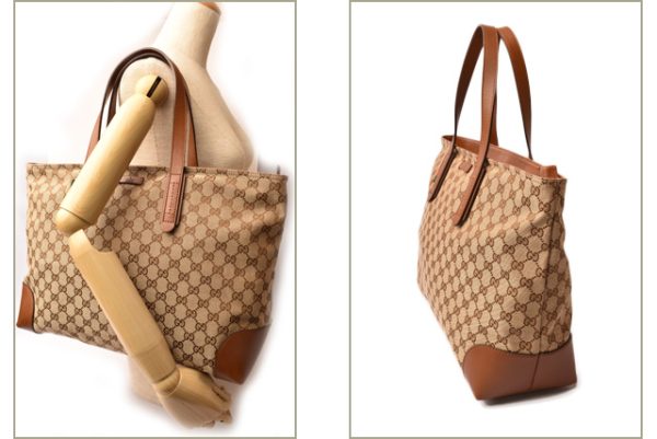 g 18 011 2 Gucci Tote Bag GG Brown