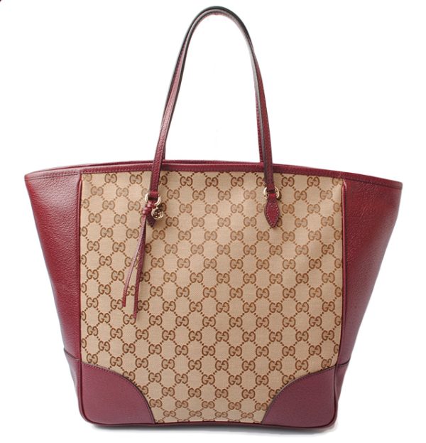 g 18 013 1 Gucci Tote Bag GG Ruby Red