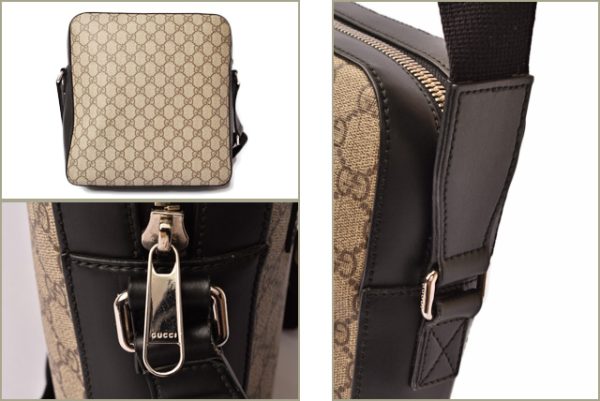 g 18 018 4 Gucci Shoulder Bag GG Supreme Brown Beige