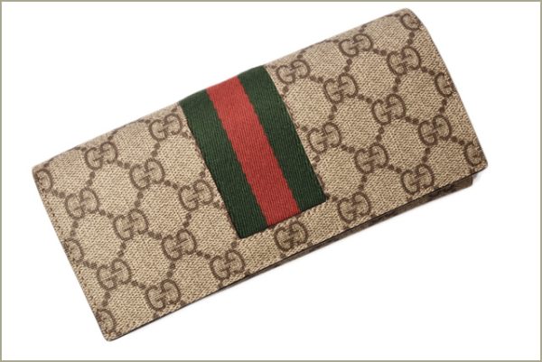 g 18 019 2 Gucci Wallet GG Supreme Beige