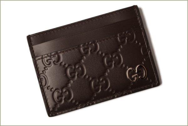 g 18 024 2 Gucci Card Case Guccisima Brown