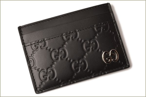 g 18 025 2 Gucci Card Case Guccisima Black