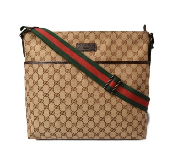 g 18 036 1 Gucci Messenger Bag GG Brown Beige