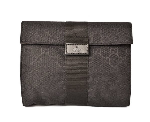 g 18 0390992 1 Gucci Clutch Pouch GG Black