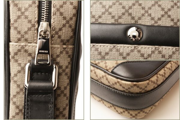 g 19 005 4 Gucci Shoulder Bag Diamante Brown Beige